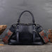Retro Leather Tote Bag for Women Full Grain Leather Crossbody Bag RockCow Leather Studio