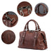 Retro Leather Tote Bag for Women Full Grain Leather Crossbody Bag RockCow Leather Studio