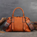 Retro Leather Tote Bag for Women Full Grain Leather Crossbody Bag RockCow Leather Studio