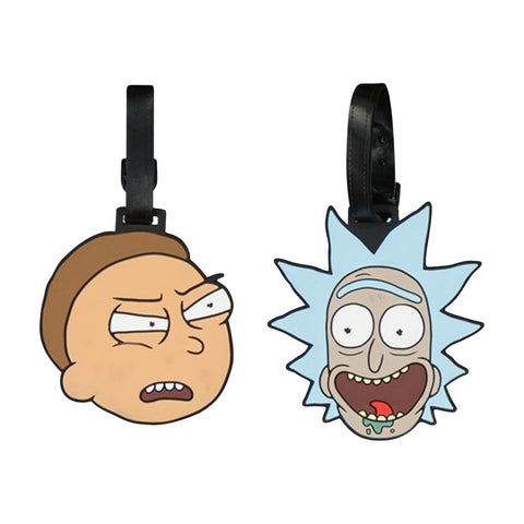 Rick and Morty Heads Luggage Tags Set Ful Luggage