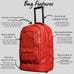 Red Leather Carry-On Roller Bag (Only 150 Made) Sole Premise
