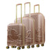 Disney Mickey Mouse Rolling Suitcases 3 Piece Set Rose Gold Ful Luggage