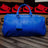 Royal Blue Leather Duffle Bag Sole Premise