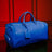 Royal Blue Leather Duffle Bag Sole Premise