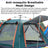 Goture Outdoor Camping Tent 2-6 People Portable Folding Automatic Tent Beach Fishing Family Travel  Park Anti-UV Shade Social Buzz eSIMs