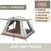 Goture Outdoor Camping Tent 2-6 People Portable Folding Automatic Tent Beach Fishing Family Travel  Park Anti-UV Shade Social Buzz eSIMs
