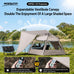 Sonuto Outdoor 3-4P One-Touch Camping Tent Quick Automatic Opening Beach Fishing Tent Family Travel Picnic Park Anti-UV Shade Social Buzz eSIMs