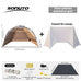 Sonuto Outdoor 3-4P One-Touch Camping Tent Quick Automatic Opening Beach Fishing Tent Family Travel Picnic Park Anti-UV Shade Social Buzz eSIMs