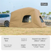 Universal SUV Camping Tent with Spacious Awning Waterproof Car Tent Easy Setup for Backpacking Traveling Outdoors Car Tail Tent Social Buzz eSIMs