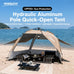 Sonuto Outdoor 3-4P One-Touch Camping Tent Quick Automatic Opening Beach Fishing Tent Family Travel Picnic Park Anti-UV Shade Social Buzz eSIMs