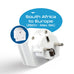 South Africa to Europe Schuko - Type E/F - Travel Plug Adapter - Grounded (SA-EU) Ceptics