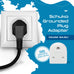 South Africa to Europe Schuko - Type E/F - Travel Plug Adapter - Grounded (SA-EU) Ceptics