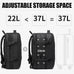 BANGE Expandable Men's Backpack Waterproof 17.3 in Laptop Backpack Man Large Capacity Hiking Travel Bag Male Backpacks for Men Social Buzz eSIMs