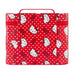 Sanrio Hello Kitty Red Polka Dot Cosmetic Case with Mirror Ful Luggage