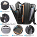 Heroic Knight Travel Backpack Men Business Backpack School Expandable USB Bag Large Capacity 15.6 Laptop Waterproof Backpack Bag Social Buzz eSIMs
