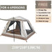 Goture Outdoor Camping Tent 2-6 People Portable Folding Automatic Tent Beach Fishing Family Travel  Park Anti-UV Shade Social Buzz eSIMs