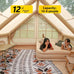 Outdoor Camping Inflatable Tent 4 season tent Portable House Quick Setup for Travel Picnic BBQ with Storage Bag Air Pump Social Buzz eSIMs