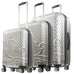 Disney Mickey Mouse Rolling Suitcases 3 Piece Set Silver Ful Luggage