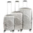 Disney Mickey Mouse Rolling Suitcases 3 Piece Set Silver Ful Luggage
