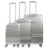 Martha Stewart The Bedford 3-Piece Hardcase Luggage Set Ful Luggage