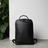 Skald Black Pebbled Leather Backpack | Slim Black Leather Backpack STEEL HORSE LEATHER