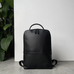 Skald Black Pebbled Leather Backpack | Slim Black Leather Backpack STEEL HORSE LEATHER