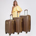 Snakeskin 3 Piece Expandable Classy Luggage Set Travellty