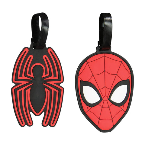 Spiderman 2-Piece Red Luggage Tag Set Ful Luggage