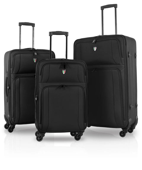 TUCCI Italy DISINVOLTA Fabric 3 PC 20", 24", 28" Luggage Suitcase Set