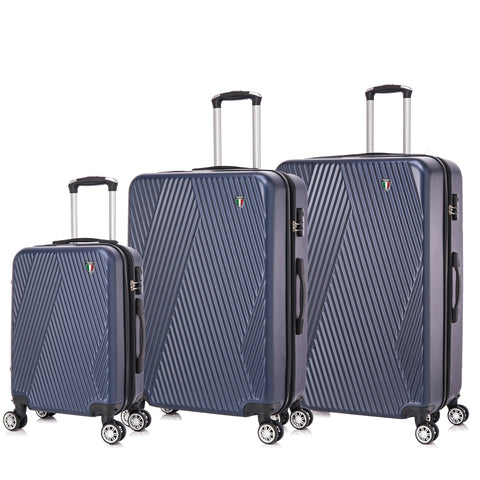 TUCCI Italy COLPI 3PC Hardside Luggage Set (20", 24", 28") Tucci