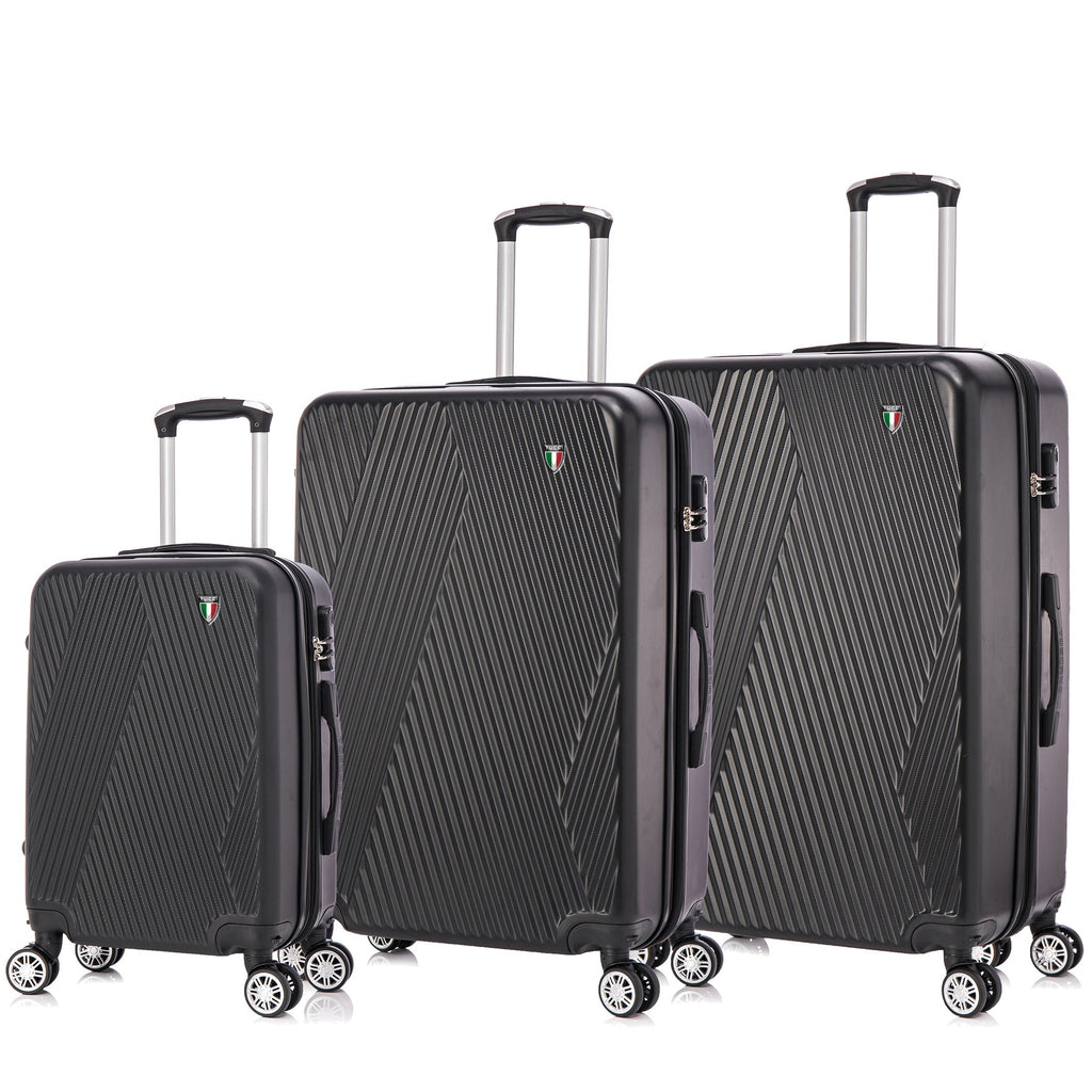 TUCCI Italy COLPI 3PC Hardside Luggage Set (20", 24", 28") Tucci
