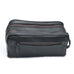 The Twin Section Toiletry- Black Classy Leather Bags