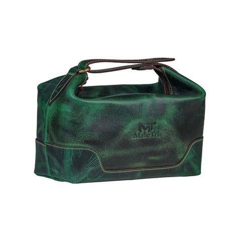 MaheTri Emerald Toiletry Classy Leather Bags