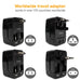 International Travel Adapter with USB Ports Travellty