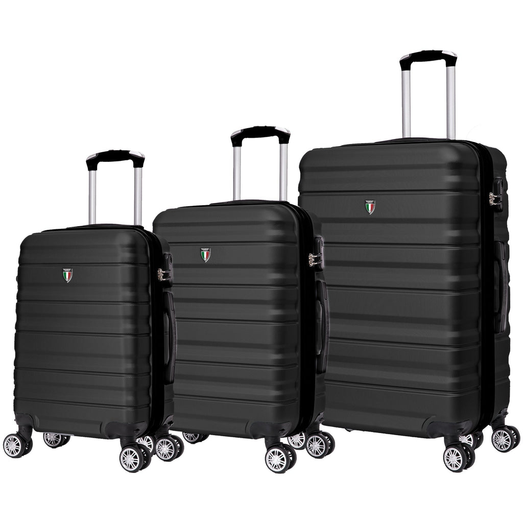 TUCCI Italy GIROVITA 3PC Hardside Luggage Set (20", 24", 28") Tucci