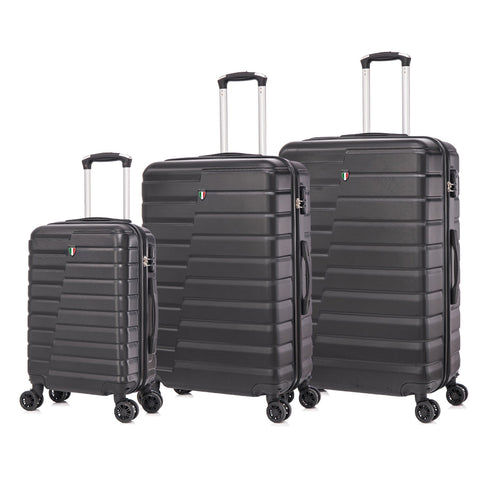 TUCCI Italy MARVELLO 3PC Hardside Luggage Set (20", 24", 28") Tucci