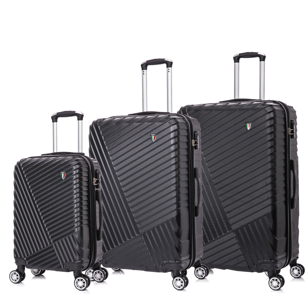 TUCCI Italy VOLARO 3PC Hardside Luggage Set (20", 24", 28") Tucci