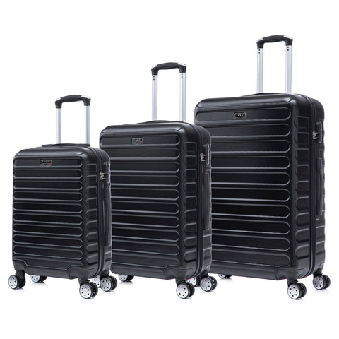 TUCCI Italy CARRAVIA 3PC Hardside Luggage Set (20", 24", 28") Tucci