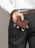 SleekCut Tri-Fold Wallet - Brown Classy Leather Bags