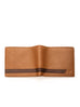 Stripe Brown Men's Wallet Classy Leather Bags