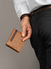 Stripe Brown Men's Wallet Classy Leather Bags