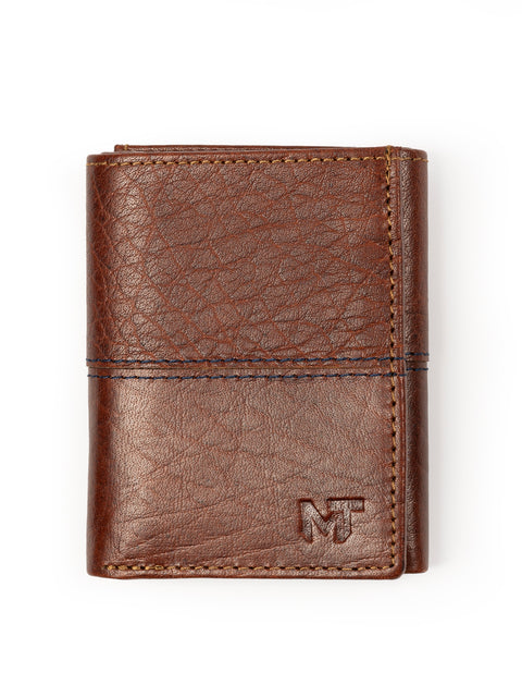 Textured Tri-Fold Men's Wallet Classy Leather Bags