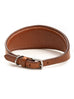 Oval Leather Dog Collar - Tan Classy Leather Bags