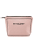 Toiletry Pouch with Coated Lining, Pink/Blush Bag-all