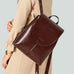 Top Grain Leather Backpack Women City Backpack Natural Cowhide Leather Travel Backpack Stylish Shoulder Bag Christmas Gift SX2612-1 RockCow Leather Studio