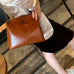 Top Grain Leather Messenger Bag Women Leather Shoulder Bag Casual Genuine Natural Leather Crossbody Bag SX55-519 RockCow Leather Studio