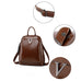 Full Grain Leather Backpack Purse, Designer Backpack, Natural Leather Fashion Backpack Gift For Her RockCow Leather Studio