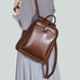 Full Grain Leather Backpack Purse, Designer Backpack, Natural Leather Fashion Backpack Gift For Her RockCow Leather Studio