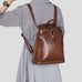 Full Grain Leather Backpack Purse, Designer Backpack, Natural Leather Fashion Backpack Gift For Her RockCow Leather Studio