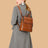 Top Grain Leather Women Backpack Retro Style Leather Rucksack Leather Shoulder Bag For Women RockCow Leather Studio